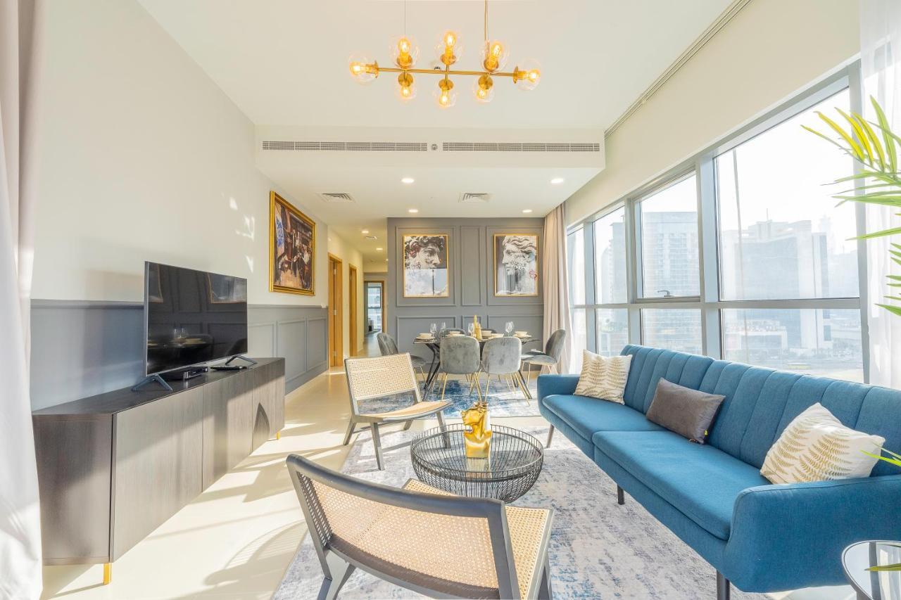 Nouveau Art Deco 3Br With Burj & Canal Views Dubai Buitenkant foto